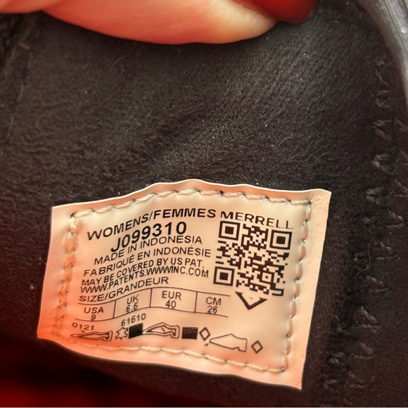 MERREL WOMENS BLACK VALETTA SLIP ON WORK SHOES ADJUSTABLE STRAP WORK SHOES SZ 9 - Picture 8 of 10